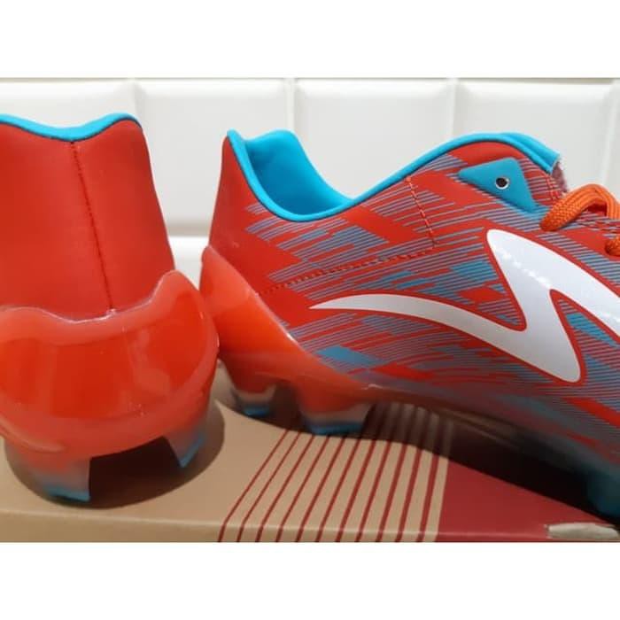 ORIGINAL Sepatu Bola Specs Acc Lightspeed II Pro FG Flame / Blue Atoll
