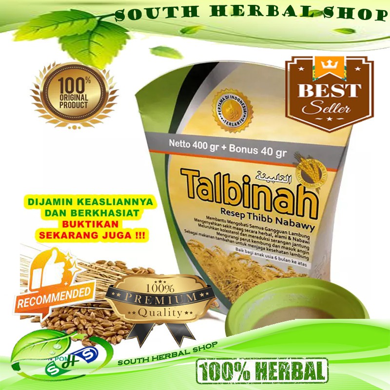 

Talbinah resep Thibb Nabawy 400gr + 40 gr Tepung Gandum