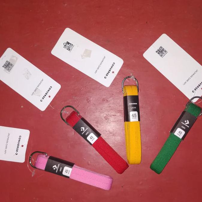 ON SALE.. TALI SEPATU CONVERSE 45" KUNING/HIJAU ORIGINAL ..TERLARIS