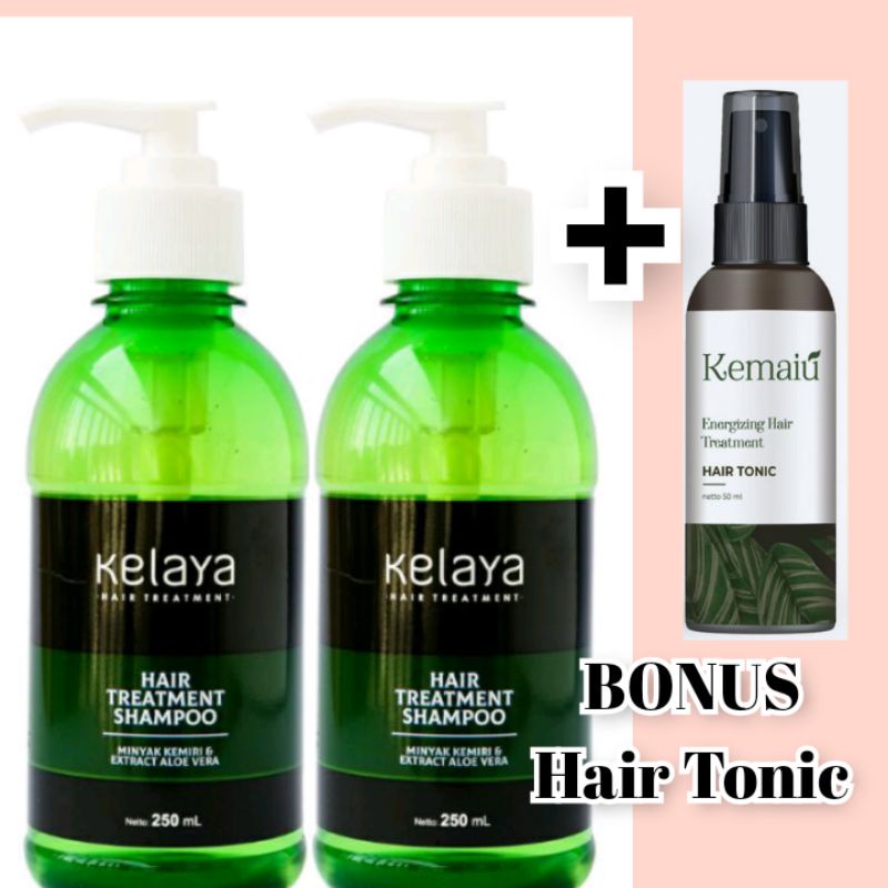 KELAYA SHAMPOO HAIR TREATMENT/PROMO BELI 2/SHAMPO ANTI RONTOK SHAMPOO RAMBUT RONTOK-2+ Bonus Hair TONIC