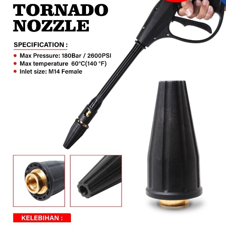 DIRT BLASTER / TORNADO NOZZLE / TURBO NOZZLE JET CLEANER