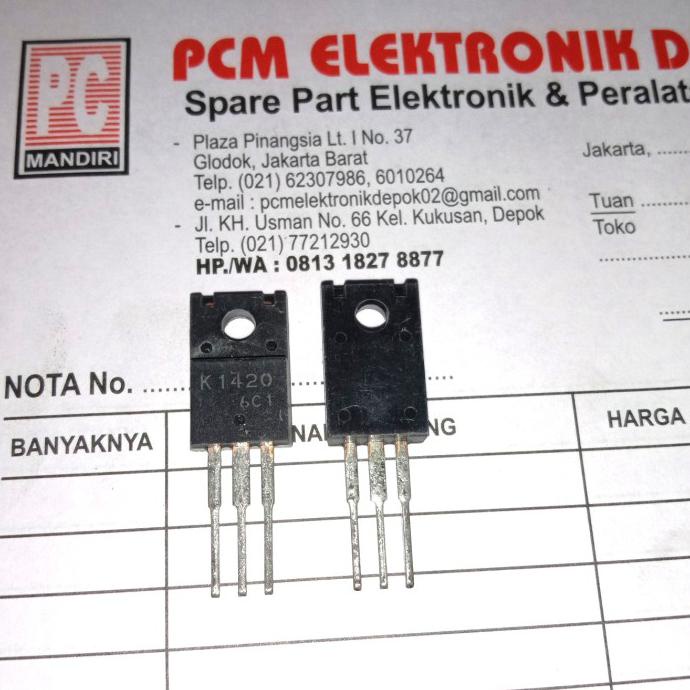K1420 2Sk1420 K 1420 2Sk 2 Sk1420 Original Transistor To220 To-220 Pcmelebik54 Berkualitas