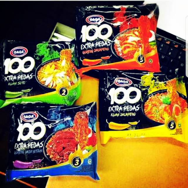 

Mie gaga 100 EXTRA PEDAS
