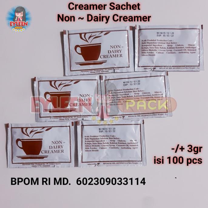 

[[BISA COD]] Creamer Sachet / Krimer Non Dairy isi 100 pcs TERMURAH Kode 1222