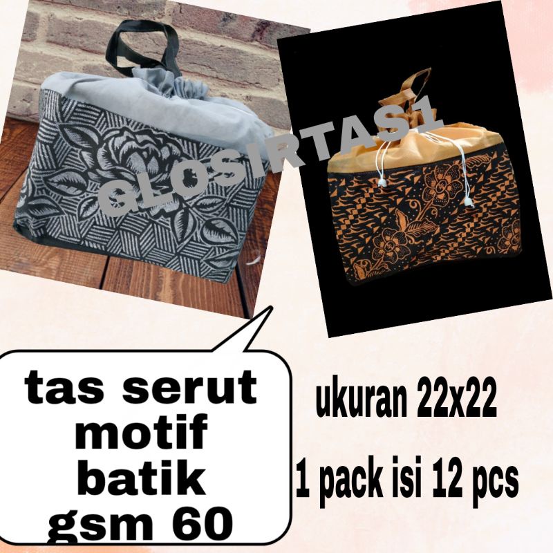 

tas goodiebaag serut motif batik gsm 60