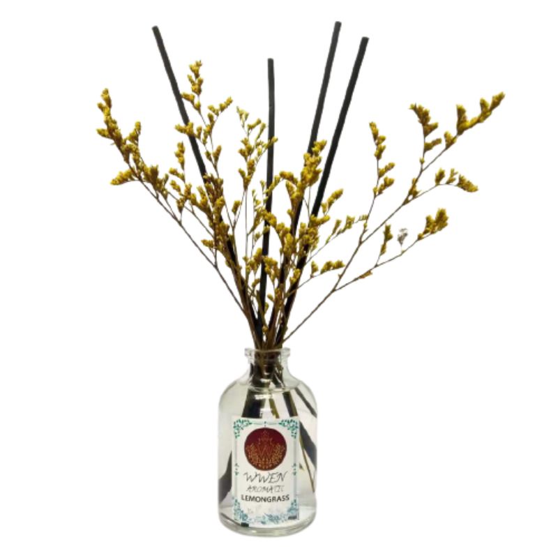 Reed Diffuser Aromatherapy Bunga Difuser Aroma Pengharum Ruangan Pewangi Oil Reed Difuser REED DIFFUSER LOVER'S GRASS REED DIFFUSER REFILL REED DIFFUSER HAMPERS PENGHARUM RUANG AROMATERAPI-ARM BUNGA LEMONGRASS