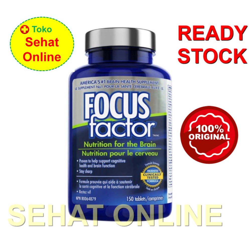 Focus Factor - 100 Tablets Suplemen Otak Terbaik DI USA