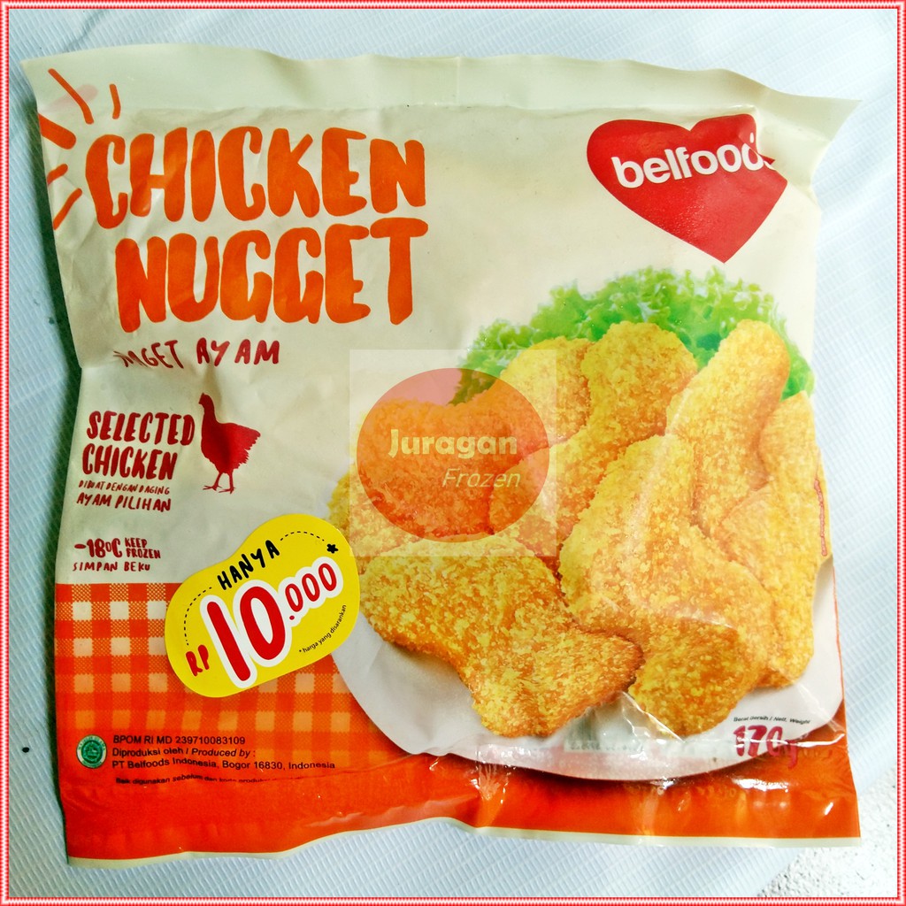 NUGGET BELFOODS AYAM FROZEN CHICKEN NUGGET BEKU