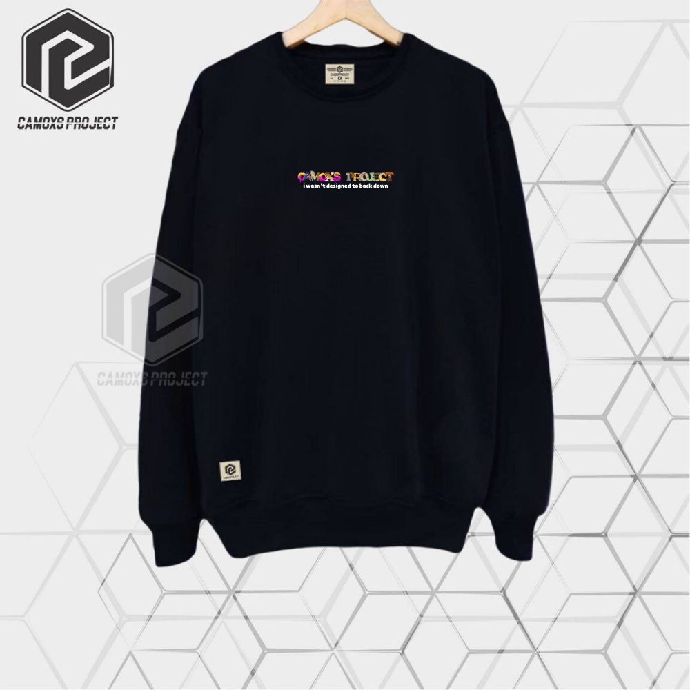 Sweater Pria Distro Swater Crewneck Cowok Warna Hitam Suiter Terbaru Sablon Simpel Camoxs Project Murah Oversize Switer Krewnek Premium Aesthetic