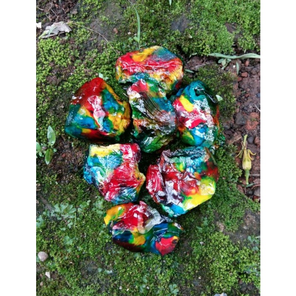 bahan batu rubah pelangi oryginal banyuwangi