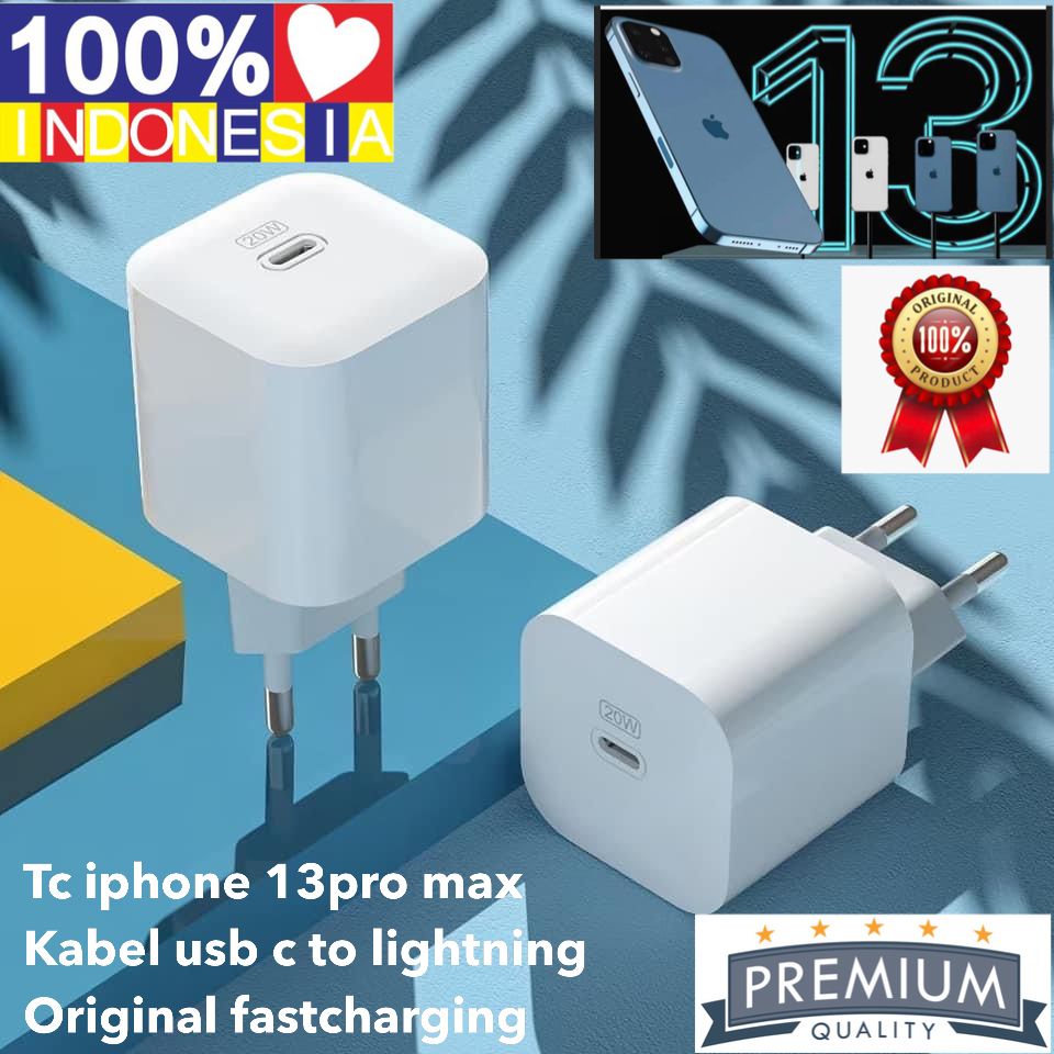 MINIGO~CHARGER IPH 13 PRO Max iPh 13 mini Original Fast Charging Type C 20w Lightning travel Adaptor CASAN IPAD XR XS X 11 12