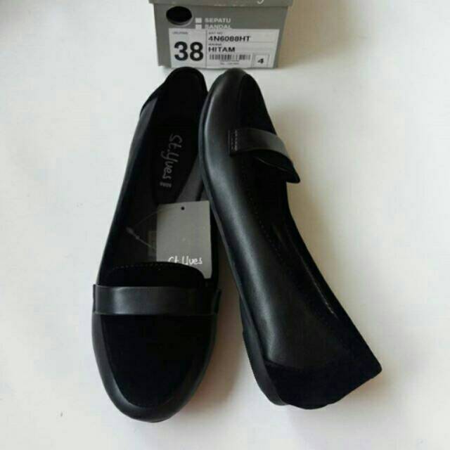 Flatshoes st yves hitam