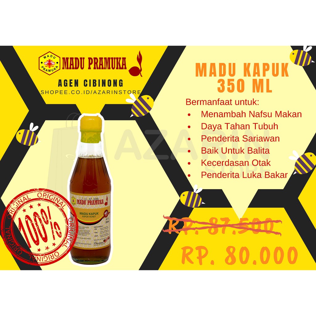 

Madu Pramuka Madu Kapuk 350ml Asli Diskon Harga Agen