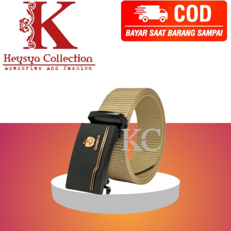 ikat pinggang pria sabuk pria tali pinggang prua canvas nylon gesper tactical pria pengait model rel