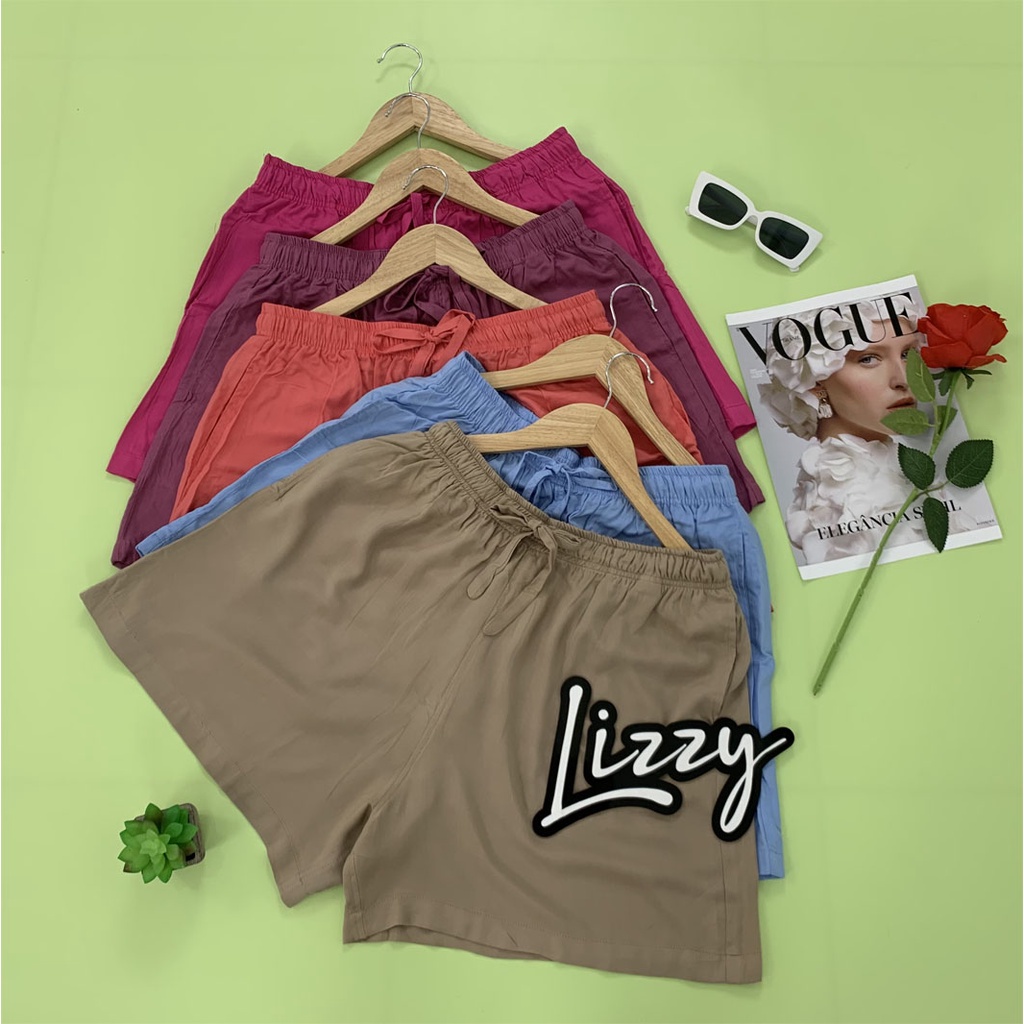 Lizzy - CELANA PENDEK POLOS RAYON