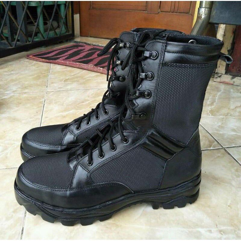 Sepatu pdl jatah TNI/POLRI bahan kulit asli merk jaguar