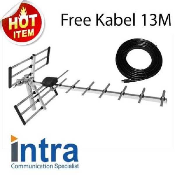 Intra Antenna luar INT-003 Free Bonus Kabel Antenna Best Seller