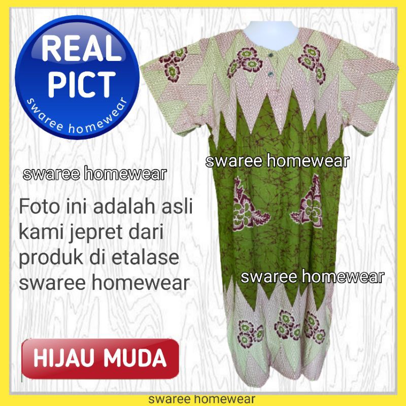 Baju Daster Batik Busui Baju Wanita Jumbo Rayon Murah Lengan Pendek Kekinian Daster Batik Pekalongan