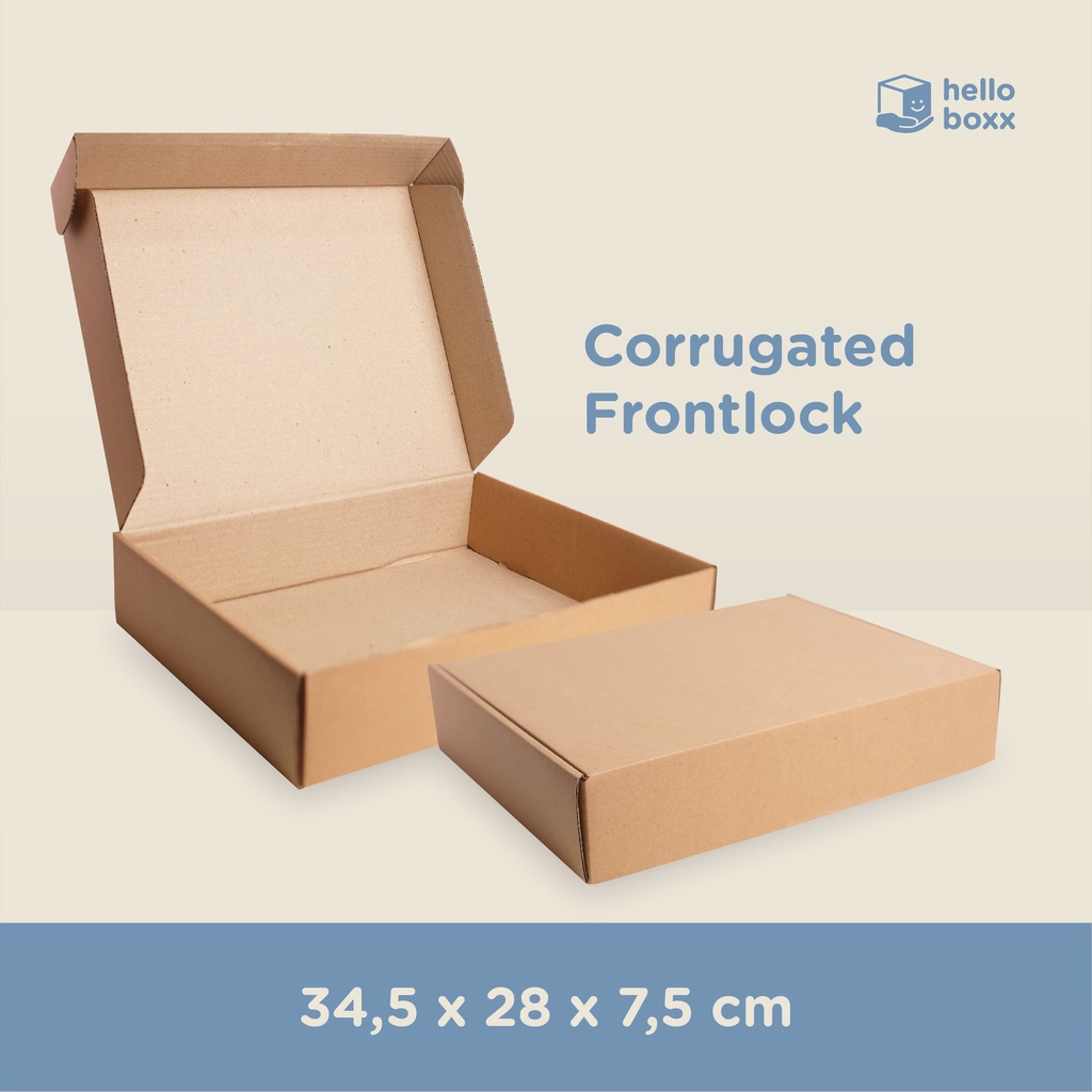 

[READY] 34,5 x 28 x 7,5 cm box bahan daur ulang serba guna ukuran besar by helloboxx