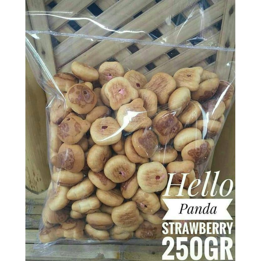 

LENGKAP Snack Kiloan Biskuit Hello Panda @250gr