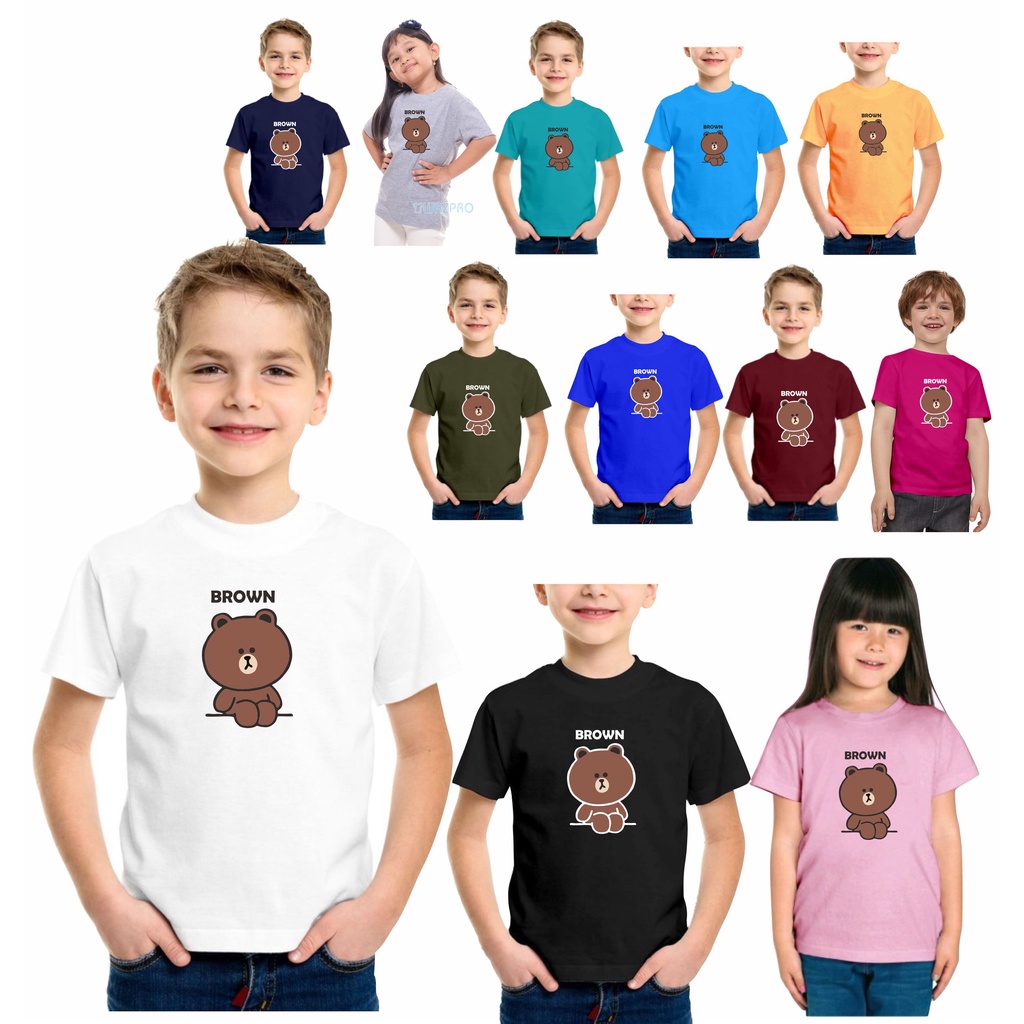 Kaos oblong anak anak bergambar print digital unisex bisa di pakai laki laki dan perempuan 007