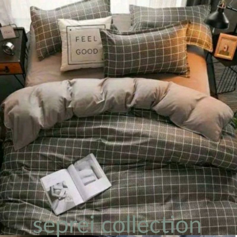 Bedcaver Selimut  Custom Two Tone Caver premium katun Jepang dispes aestetic