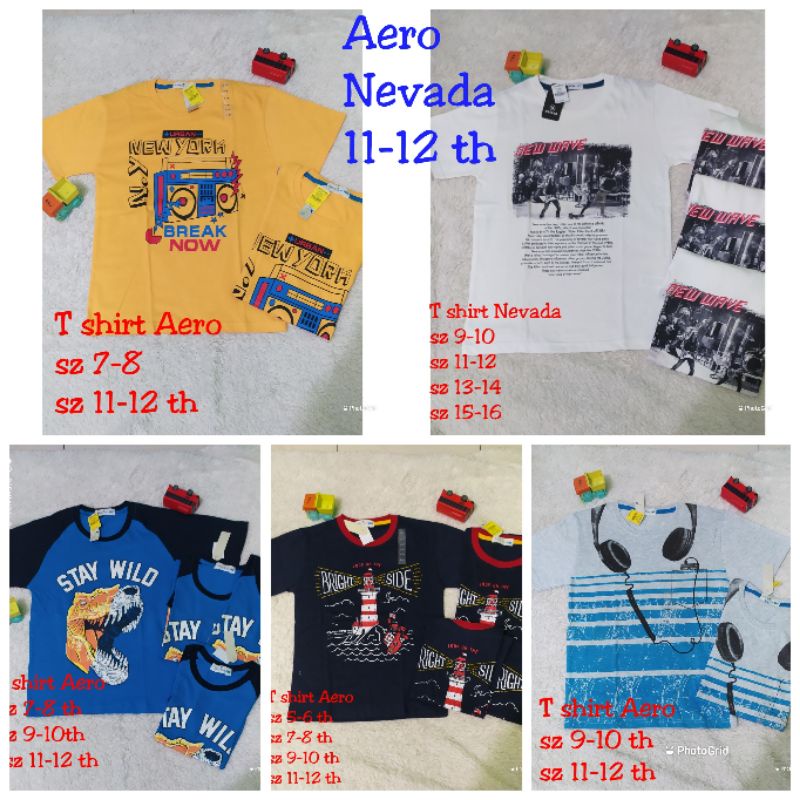Kaos anak laki laki nevada aero junior