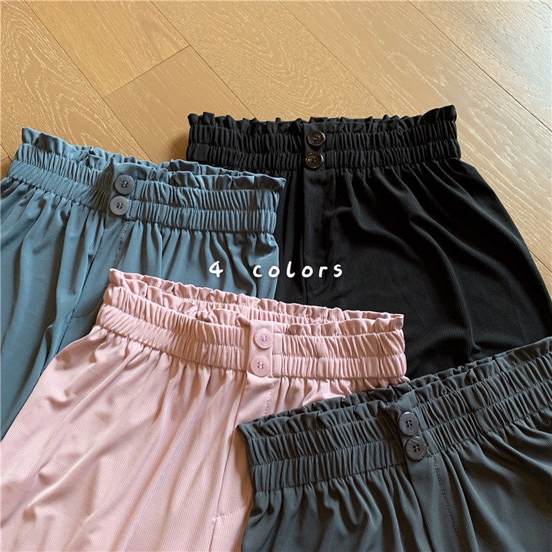 CELANA KULOT CRINKLE HIGHWAIST PANTS CELANA KOREA