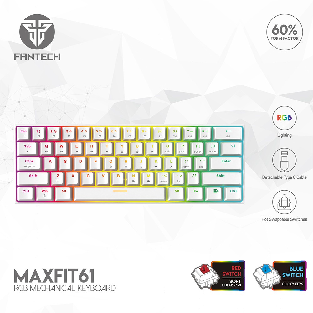 Keyboard Gaming Fantech MK857 Maxfit P61