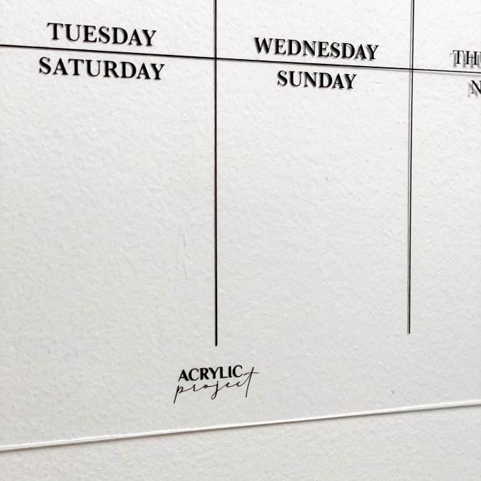 

Acrylic Weekly Planner This Week Akrilik 087