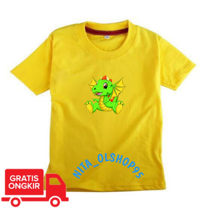 baju anak karakter lucu, baju anak dino , baju anak terlaris terbaru