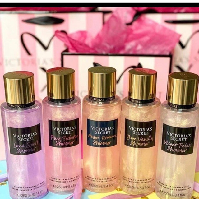 PARFUM VICTORIA SECRET SHIMER/BODY MIST VICTORIA UKURAN BESAR 250 ML