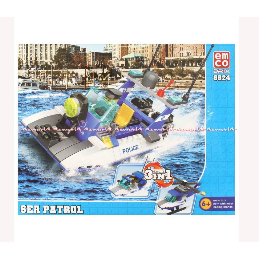 Emco 8824 Sea Patrol Brix Polisi Laut Kapal brik