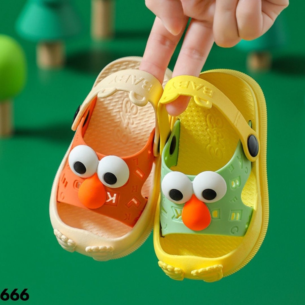 SANDAL OMILES ANAK UNISEX IMPORT COMFY NYAMAN KARET ANTI SLIP UNIK KARTUN LUCU TERBARU 666