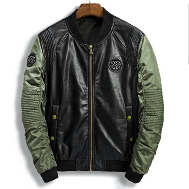 Jaket Bomber Pria Update Kombinasi Oscar | Shopee Indonesia