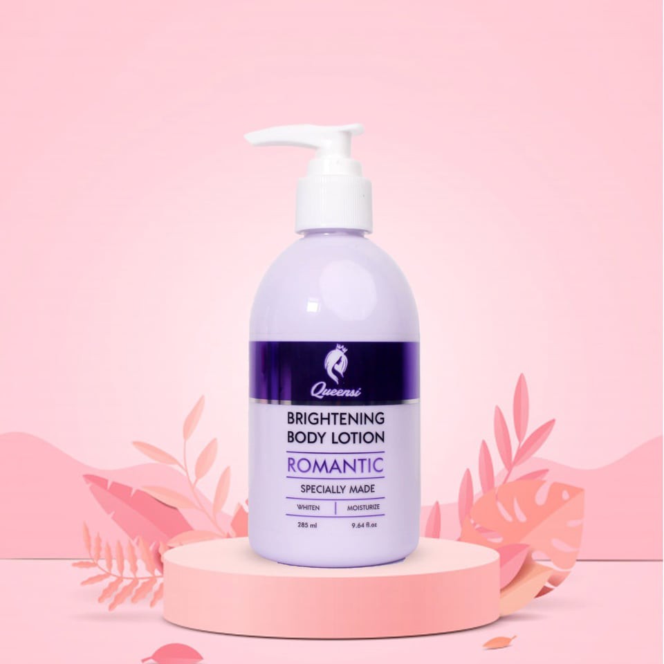 QUEENSI BRIGHTENING BODY LOTION 285ml ORIGINAL BPOM - QUENSI ROMANTIC | ELEGANT