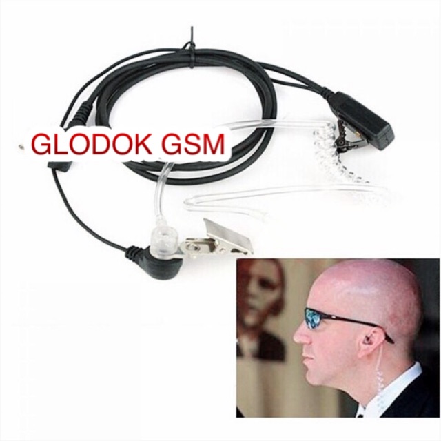 HEADSET HANDFREE HT MODEL FBI UNTUK HT ICOM DAN ALINCO COLOK SAMPING