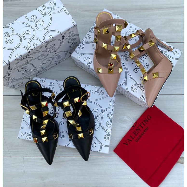 Mirror Valentino Garavani Ankle Strap High Heels Shoes 328-1