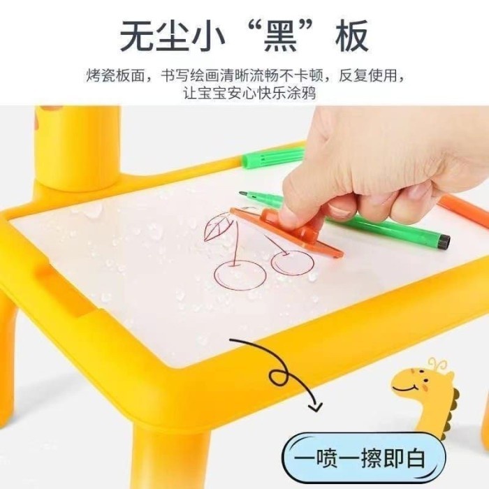 ainan Permainan Maenan Edukatif Meja Belajar Gambar Anak Karakter Jerapah Drawing Table Learning Montessori Education Kids Toys Toys