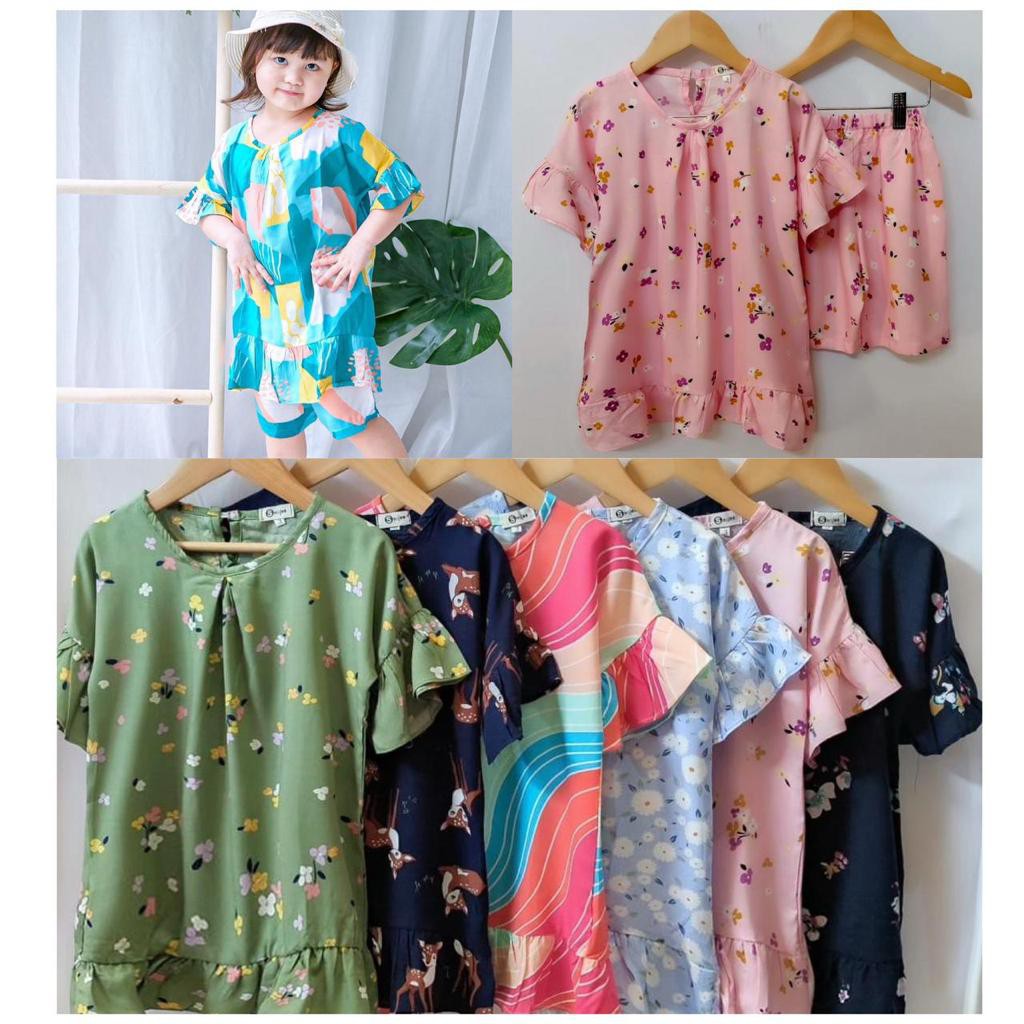Setelan Rayon Anak Smilee Pendek Setrayon Anak Murah