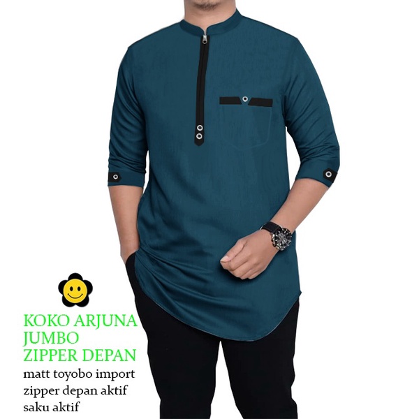 CTN Baju muslim koko ARJUNA terbaru aneka warna dan ukuran best seller