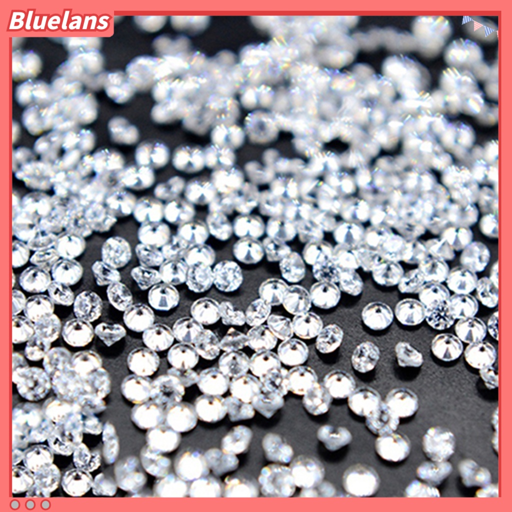 Bluelans 300Pcs / Kotak Stiker Kuku Mini Aksen Berlian Imitasi Untuk Dekorasi Manicure / Nail Art