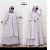 Set Abaya dan outer blazer ORI chatifa