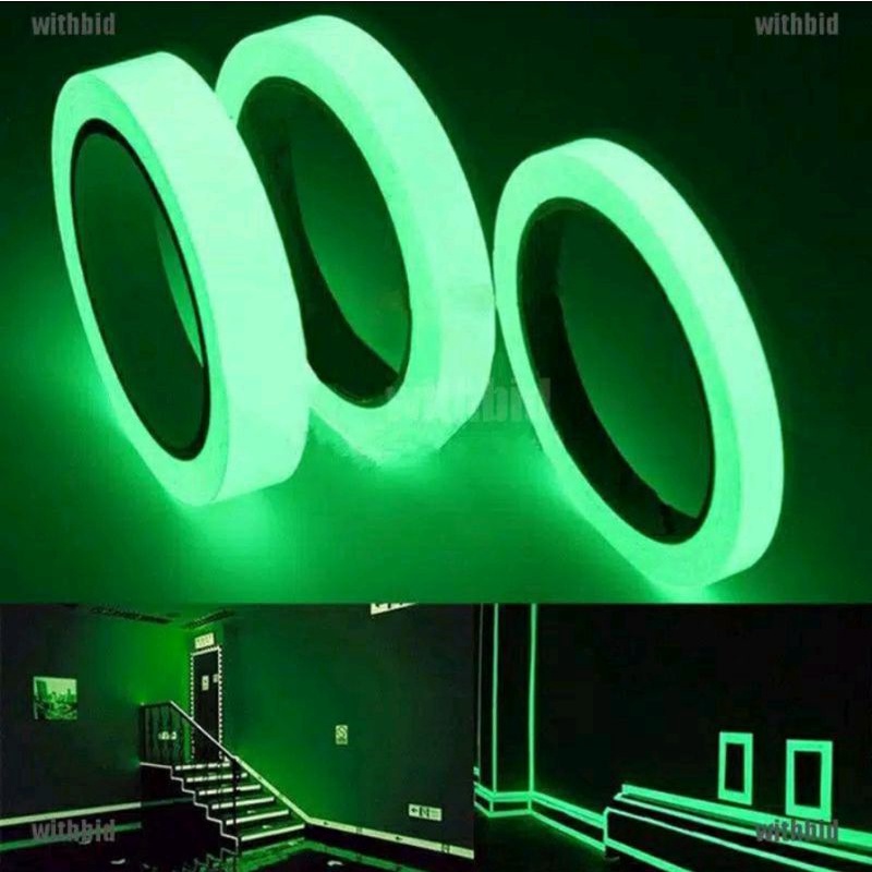 Lakban Glow In The Dark Isolasi Bisa Nyala Selotip Glow In The Dark 2m - Solasi Nyala Di Gelap