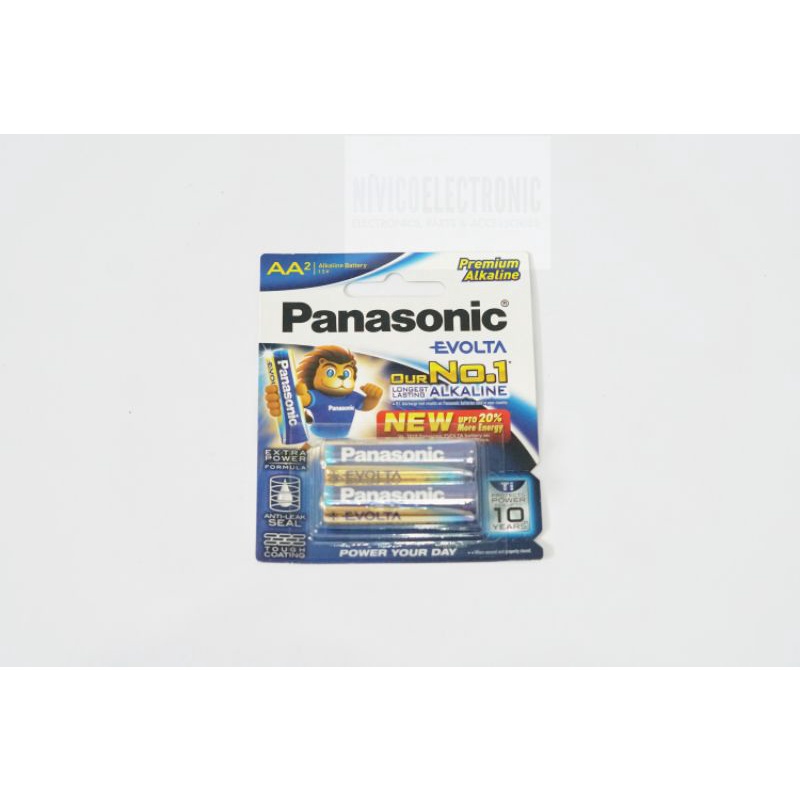 Baterai PANASONIC EVOLTA PREMIUM ALKALINE AA A2 1.5V