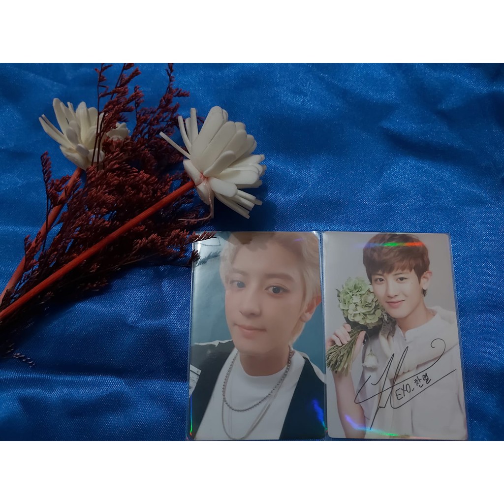 Photocard Chanyeol EXO rare 1 Billion Views 1BV Kihno Nature Reublic photocard