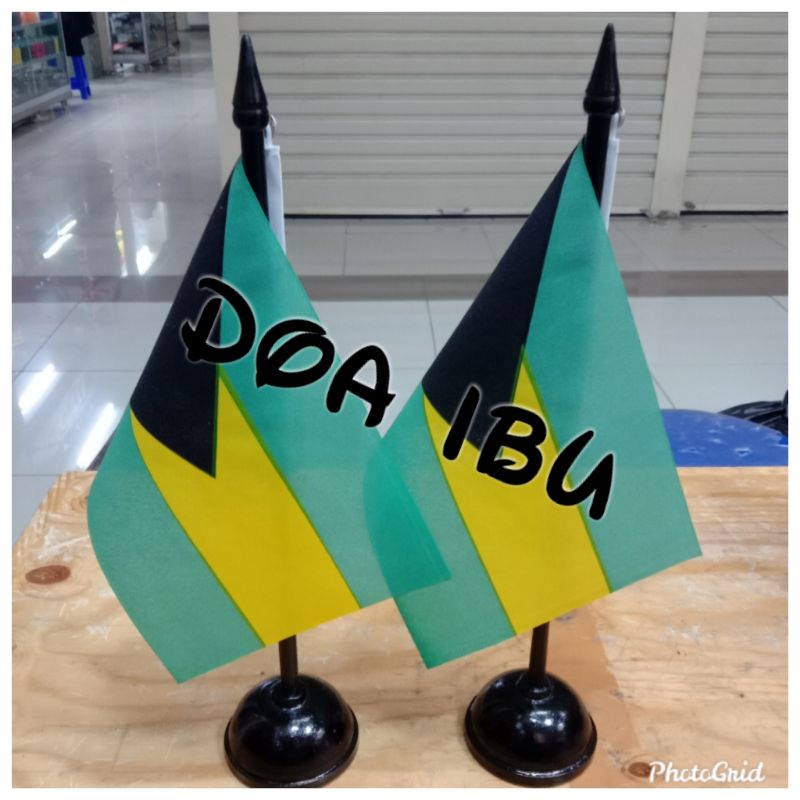 

ready stock tiang kayu meja+bendera BAHAMAS best seller
