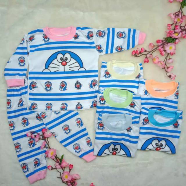 [Khusus Grosir Min 6pcs] Setelan Piyama Anak Size 0-1tahun / Piyama Bayi / Pakaian Bayi / Baju Tidur