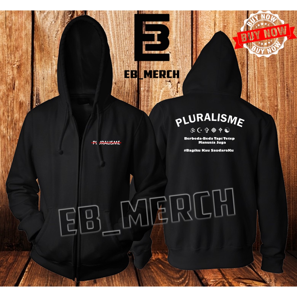 Jaket Sweater Hoodie Zipper   MARJINAL-PLURALISME    Keren Pria & Wanita   EB_MERCH