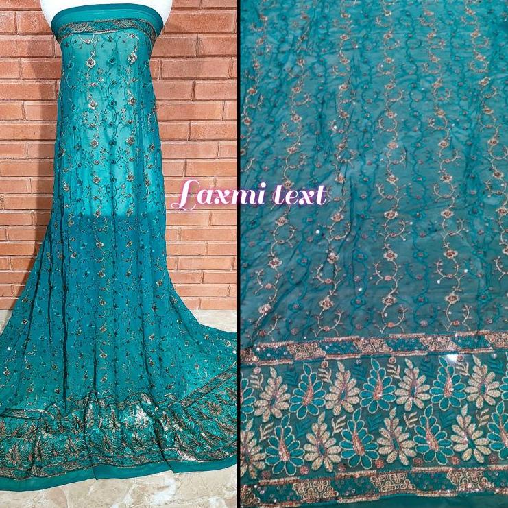 Best kain Sari India / bahan Sari India 100 ➚